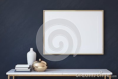 Frame mockup. 3d render. Stock Photo