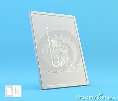 Frame mockup. Vector illustration for picture, painting, poster, certificate, diploma or photo Vector Illustration