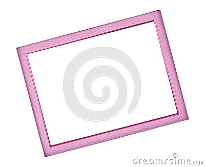 Frame picture purple on white Stock Photo