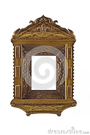 Frame for picture useful as icon case isolated Stock Photo