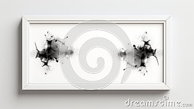 Minimalist Frame Shift Mutation Mockup On Ink Background - 7x5 Frame Stock Photo