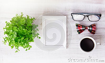 Frame template masculine coffee design concept background empty Stock Photo