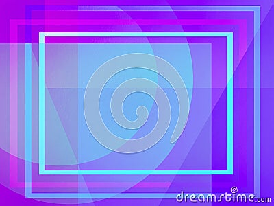 Frame for text in light blue and violet colors. III Stock Photo