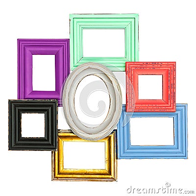 Frames for photo and picture. vintage style framework Stock Photo
