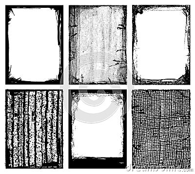 Frames and Textures Vector Illustration