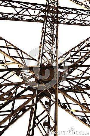 Framework architecture of Eiffel tower Stock Photo