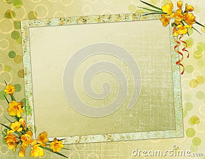 Framework for invitation or congratulation. Stock Photo