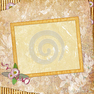 Framework for invitation or congratulation. Stock Photo