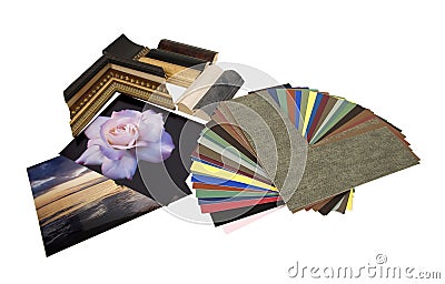 Framing components Stock Photo