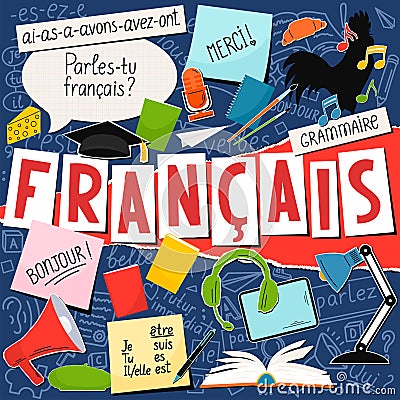 French language Vector Illustration