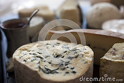 France,Auvergne, cheese Stock Photo