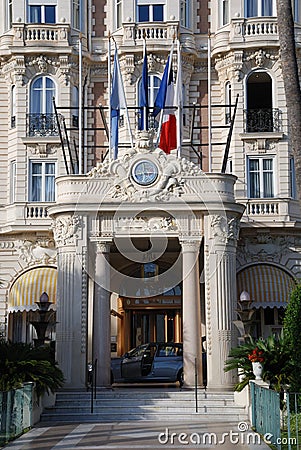 France cannes luxury hotel Stock Photo
