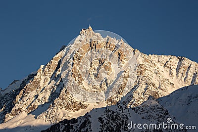 France chamonix mountain glacier snow Stock Photo