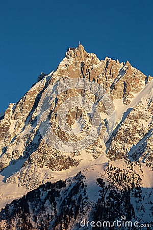 France chamonix mountain glacier snow Stock Photo