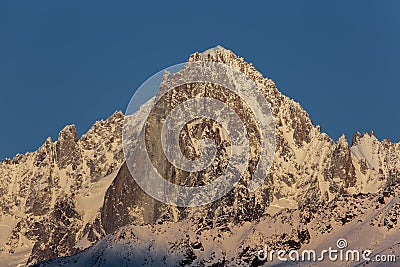 France chamonix mountain glacier snow Stock Photo