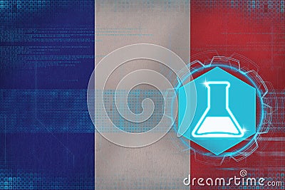 France chemistry. Chemical industry concept. Stock Photo