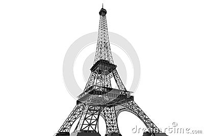 France Concept. Paris Eiffel tower Stock Photo