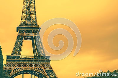 France Eiffel tower background Stock Photo