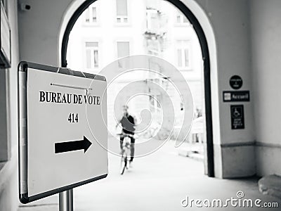 France; election; campaign; candidate; candidates; citizen; demo Stock Photo