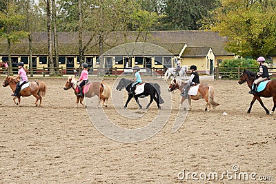 France, the equestrian center of Le Touquet Editorial Stock Photo