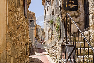 France. Eze-Village Editorial Stock Photo