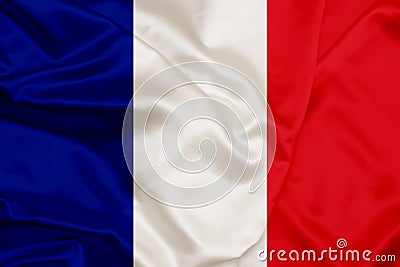 France Silk flag Stock Photo