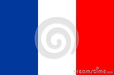 France flag vector icon. Flag of France. world cup soccer game . Vector Illustration