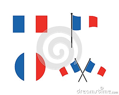 france flag vector illustration design Vector Illustration