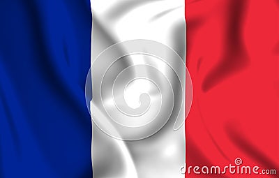 France flag illustration Cartoon Illustration