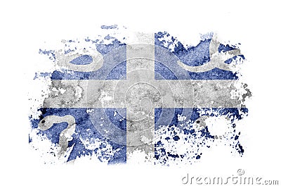 France, French, Martinique flag background painted on white paper with watercolor Stock Photo