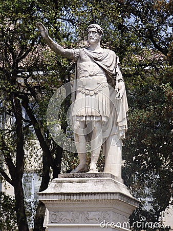 France. Gard. Nimes. Square Antonin Editorial Stock Photo