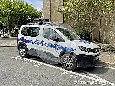 France multiple police car Editorial Stock Photo