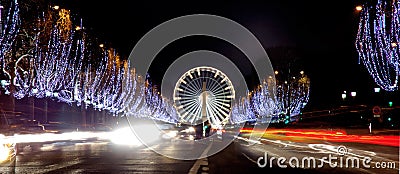 France, Paris: Champs Elysees Stock Photo