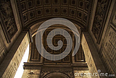 France Paris triumphal arch fragment Stock Photo