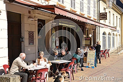 France, picturesque city of Sancerre in Cher Editorial Stock Photo