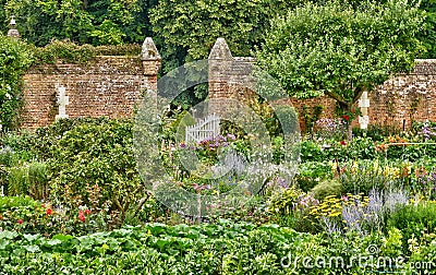 Normandie, the picturesque castle of Miromesnil in Tourville sur Arques Stock Photo