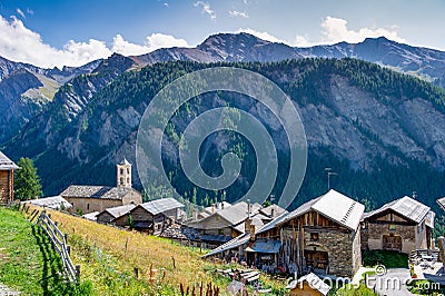 France. Saint Veran. The village of Saint-VÃ©ran Editorial Stock Photo