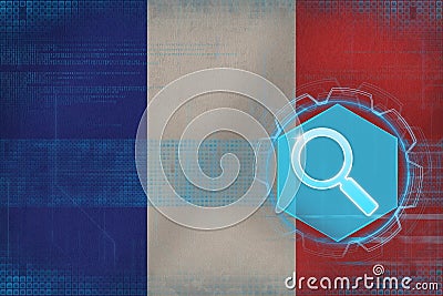 France web search. Computer search concept. Stock Photo