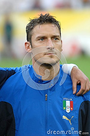 Francesco Totti before the match Editorial Stock Photo