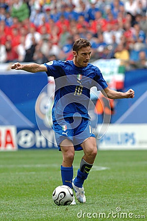Francesco Totti in action during the match Editorial Stock Photo