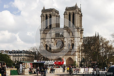 Francia Paris Notre dame Editorial Stock Photo