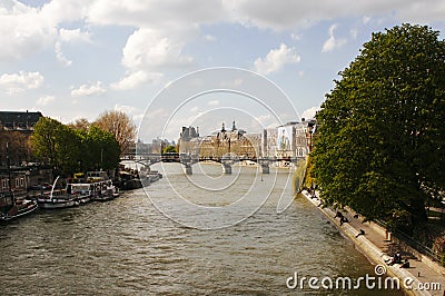 Francia Paris Rio Sena Stock Photo