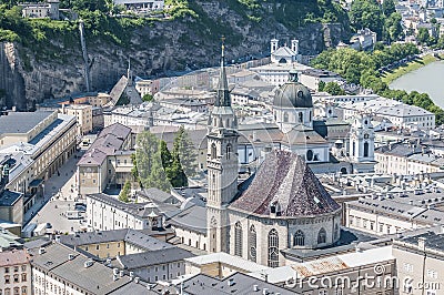 Franciscan Church Franziskanerkirche at Salzburg, Austria Stock Photo