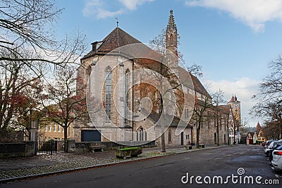 Franciscan Church (Franziskanerkirche) - Rothenburg ob der Tauber, Bavaria, Germany Stock Photo