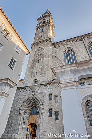 Franciscan Church (Franziskanerkirche) in Salzburg Stock Photo