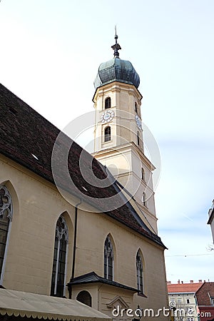 Franciscan Church in Graz Editorial Stock Photo