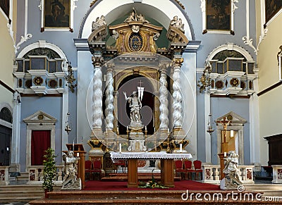 Franciscan Church and Monastery in Dubrovnik, Croatia Editorial Stock Photo