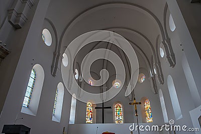 Siroki Brijeg, Bosnia Herzegovina. The Franciscan Convent of the Assumption Editorial Stock Photo