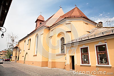 Franciscan Monastery Sf.Ioan in Brasov, Romania Stock Photo