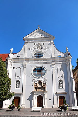 Franciscan seminary church, Kosice, Slovakia Stock Photo